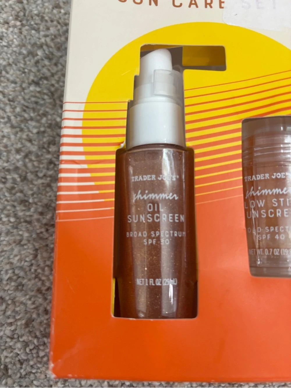 🆕 NWT Trader Joe’s Glow Anywhere Body Sun Care Set